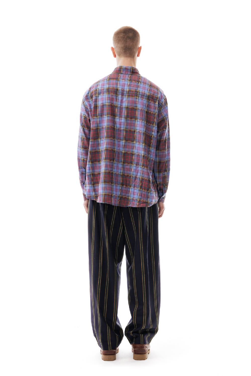 Lc23 Flannel Check Shirt Blue