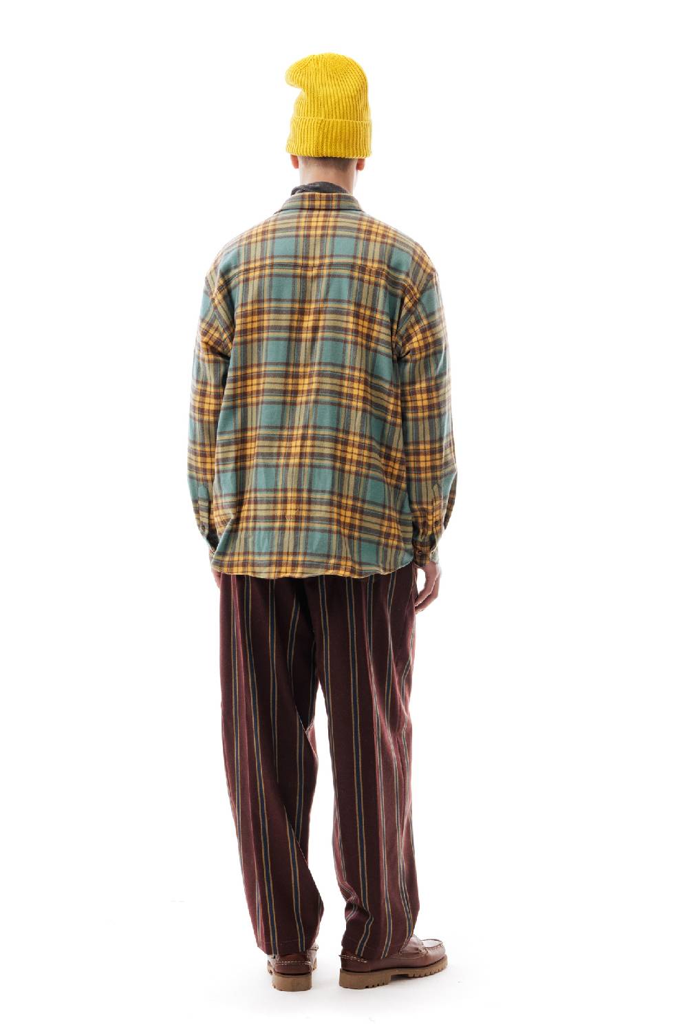 Lc23 Flannel Check Shirt Green/Yellow