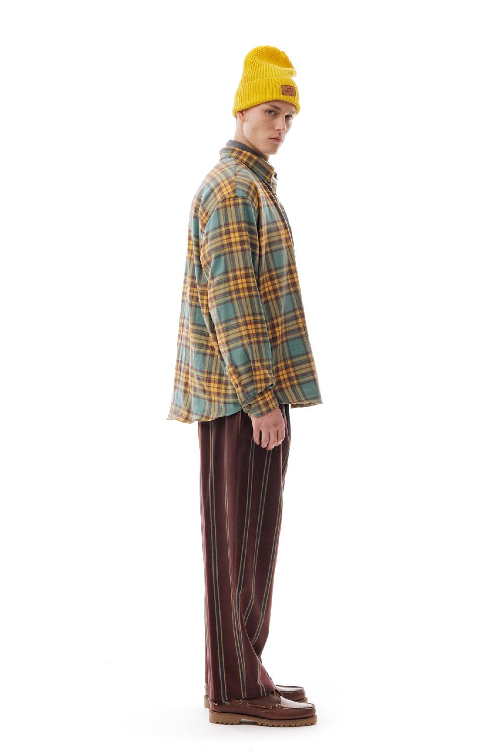 Lc23 Flannel Check Shirt Green/Yellow