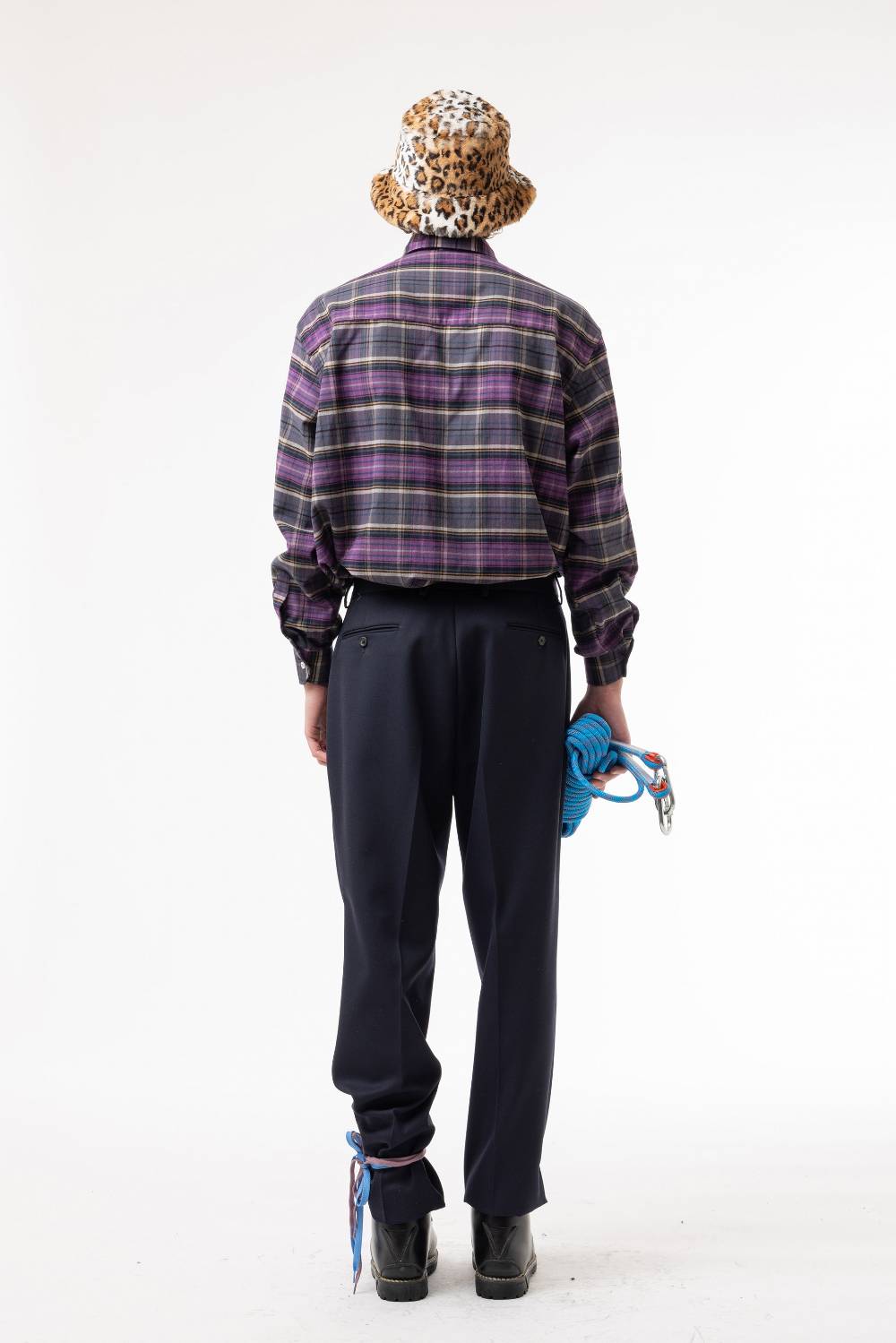 Lc23 Flannel Check Shirt Purple