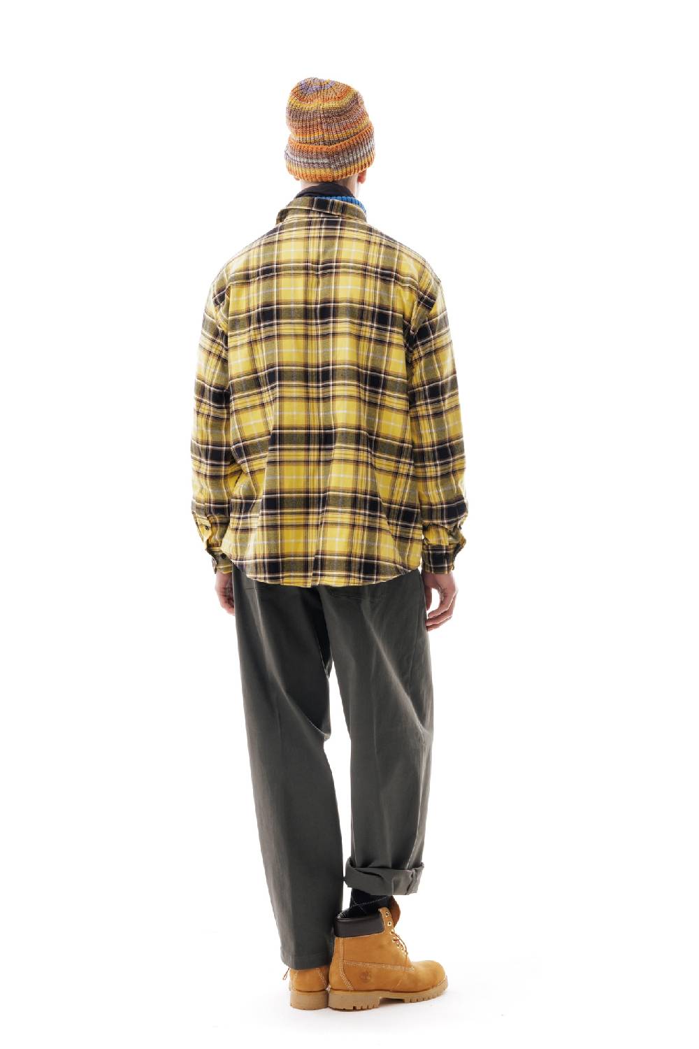 Lc23 Flannel Check Shirt Yellow/Grey