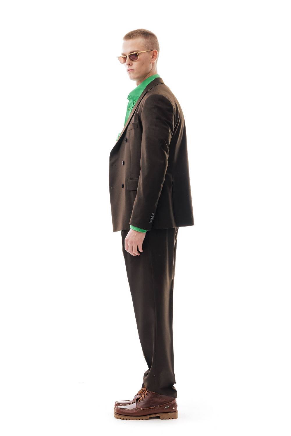 Lc23 Flannel Dark Brown Blazer