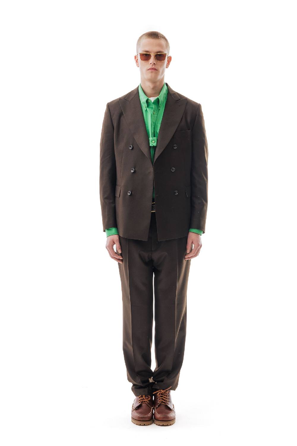 Lc23 Flannel Dark Brown Blazer