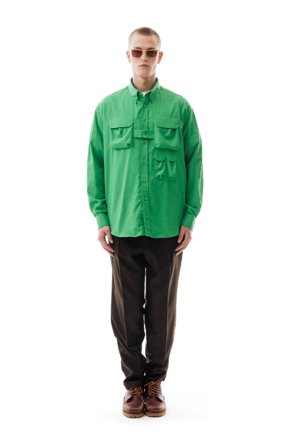 Lc23 Flannel Multipocket Shirt Green
