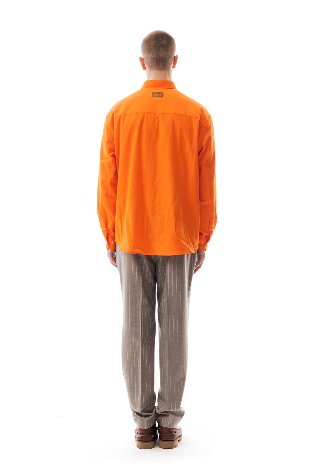 Lc23 Flannel Multipocket Shirt Orange