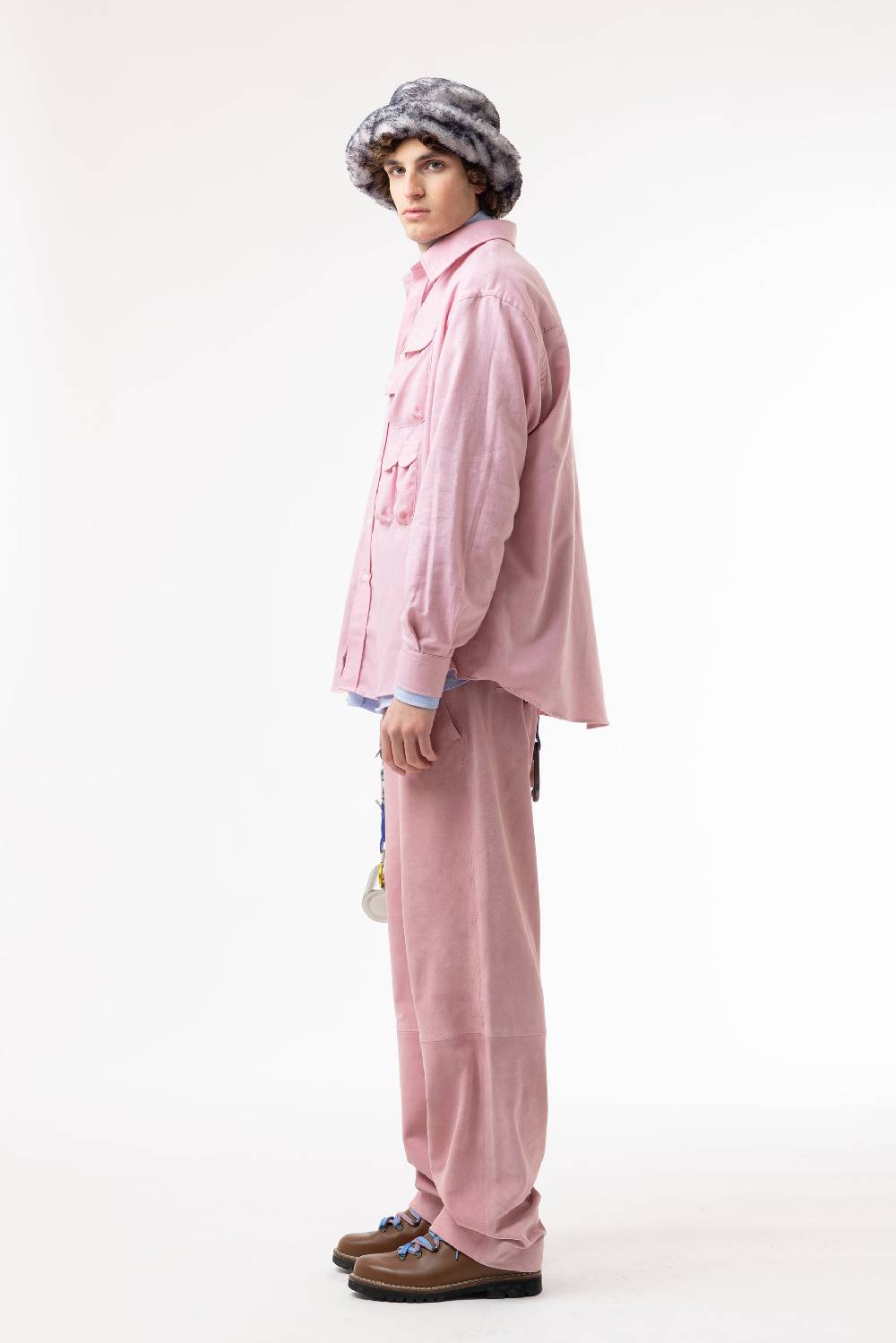 Lc23 Flannel Multipocket Shirt Pink