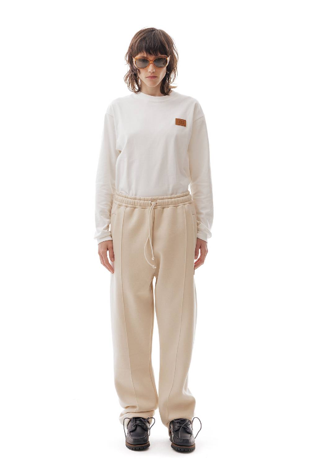 Lc23 Fleece Basic Pants Beige