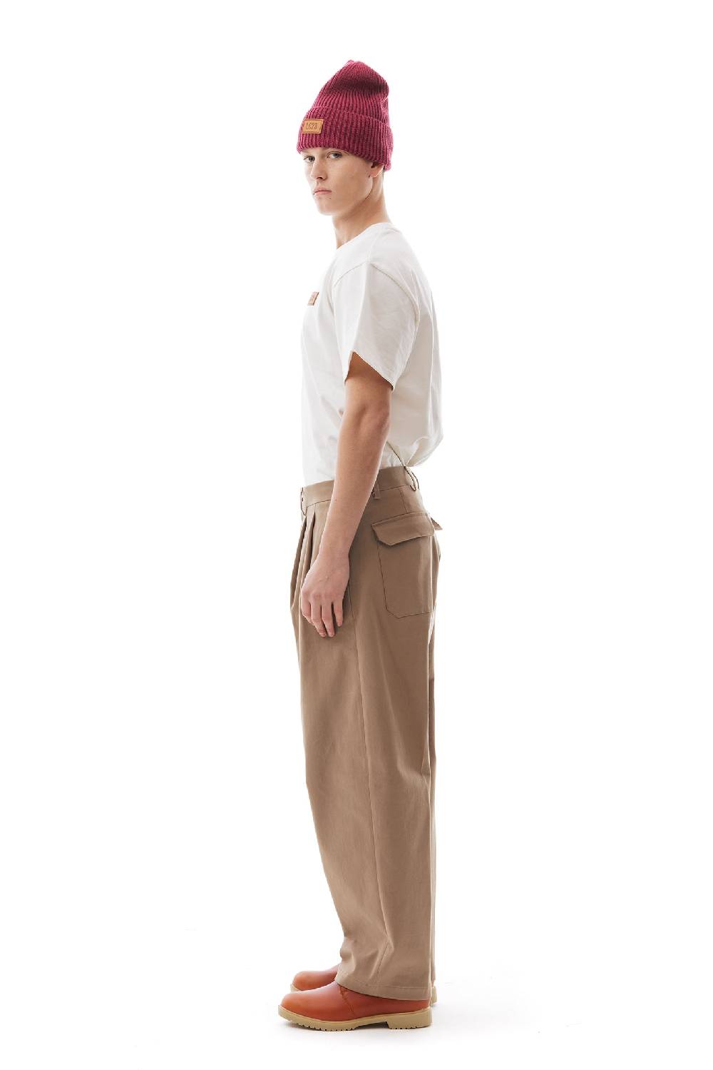 Lc23 Gabardina Double Pence Trousers Beige