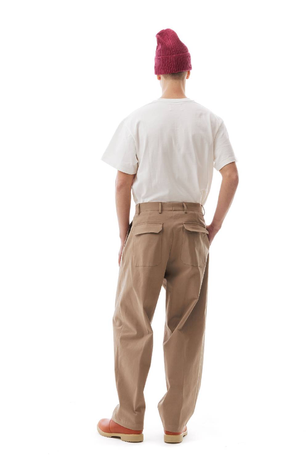 Lc23 Gabardina Double Pence Trousers Beige