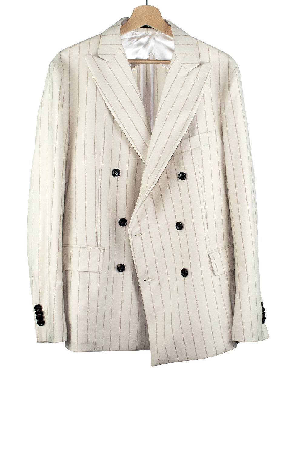 Lc23 Gessato Cream Blazer