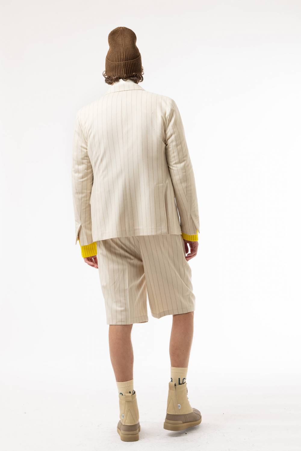 Lc23 Gessato Cream Blazer