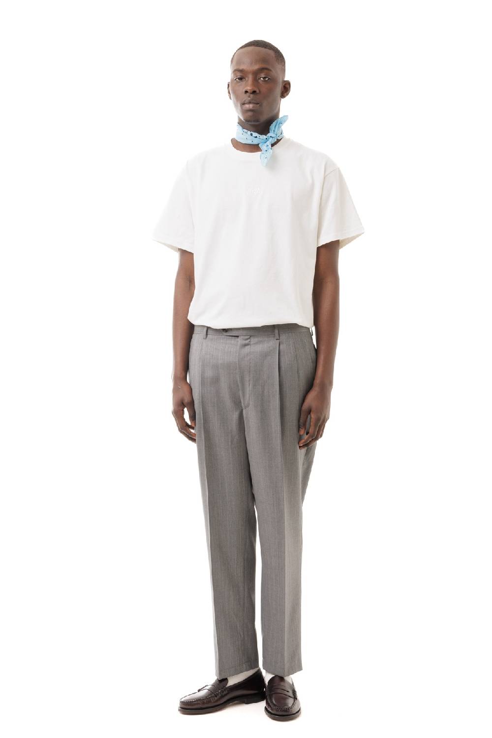 Lc23 Gessato Grey Trousers