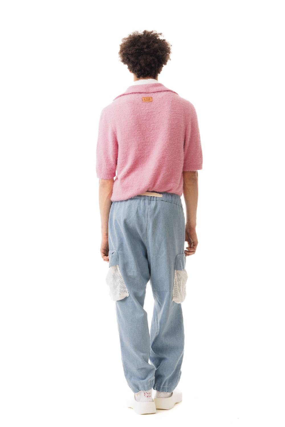 Lc23 Hairy Polo Sweater Pink