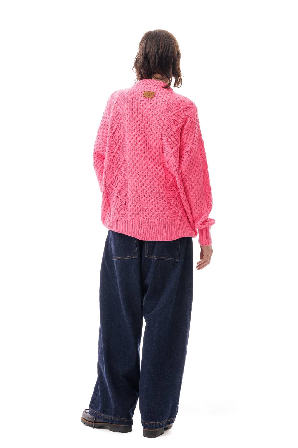 Lc23 Irish Knit Sweater Pink