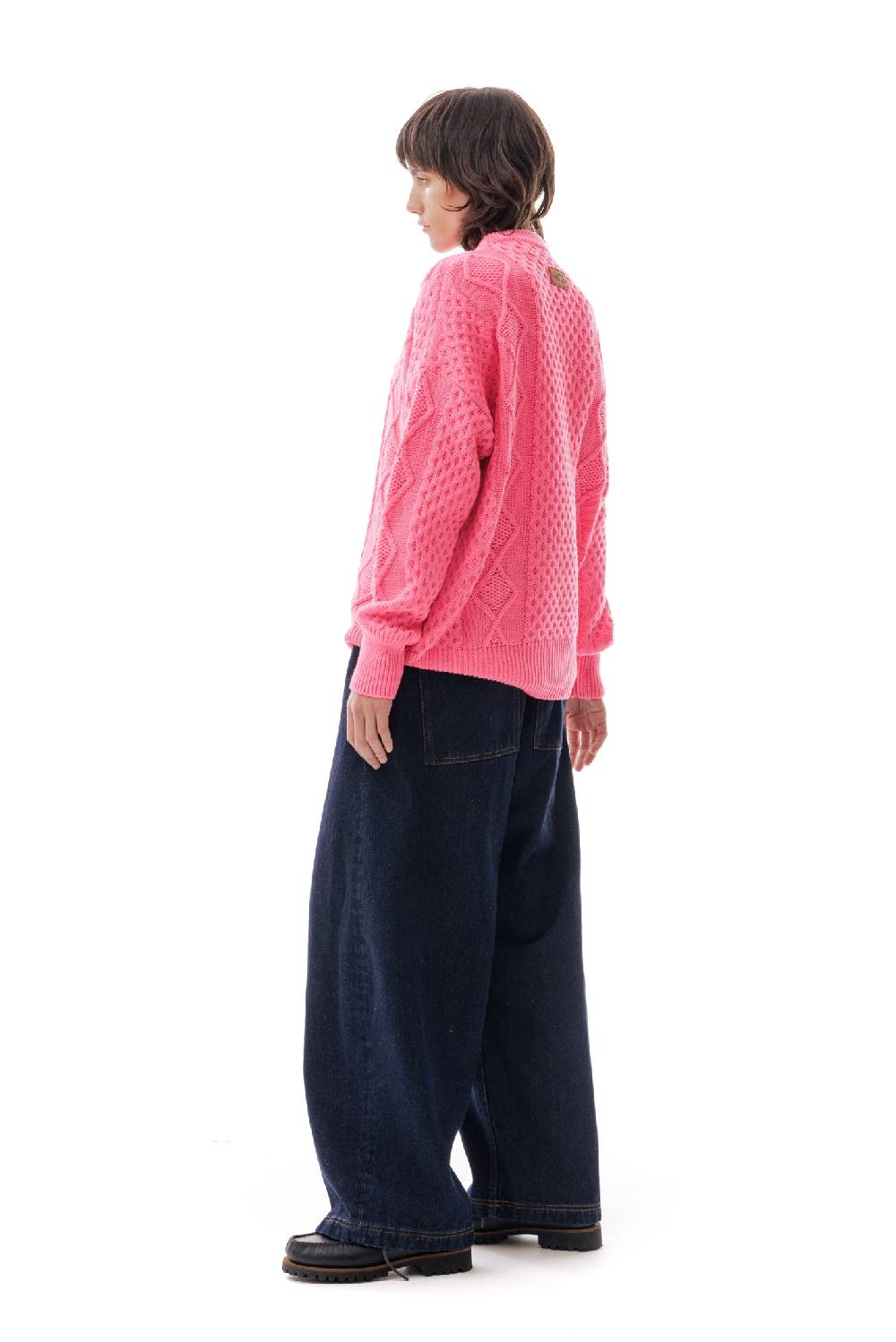 Lc23 Irish Knit Sweater Pink