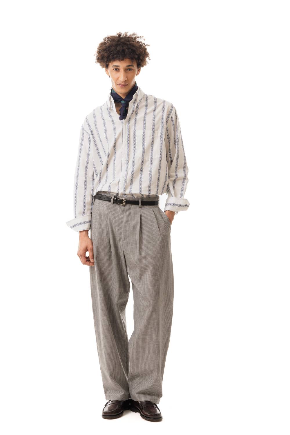 Lc23 Jaquard Stripes Shirt