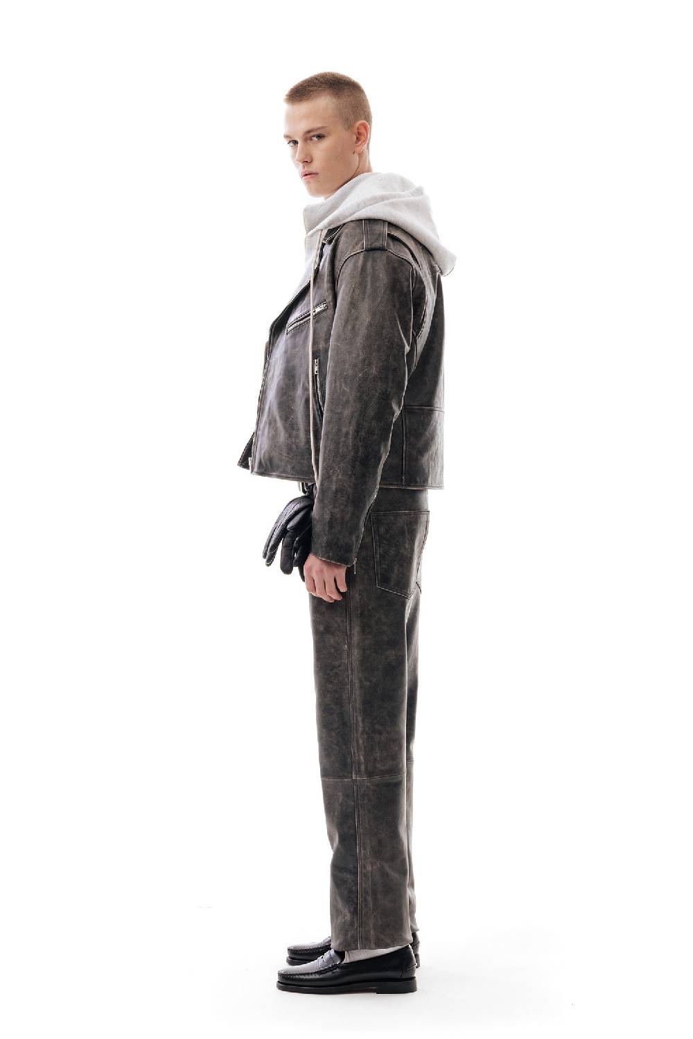 Lc23 Leather Biker Jacket