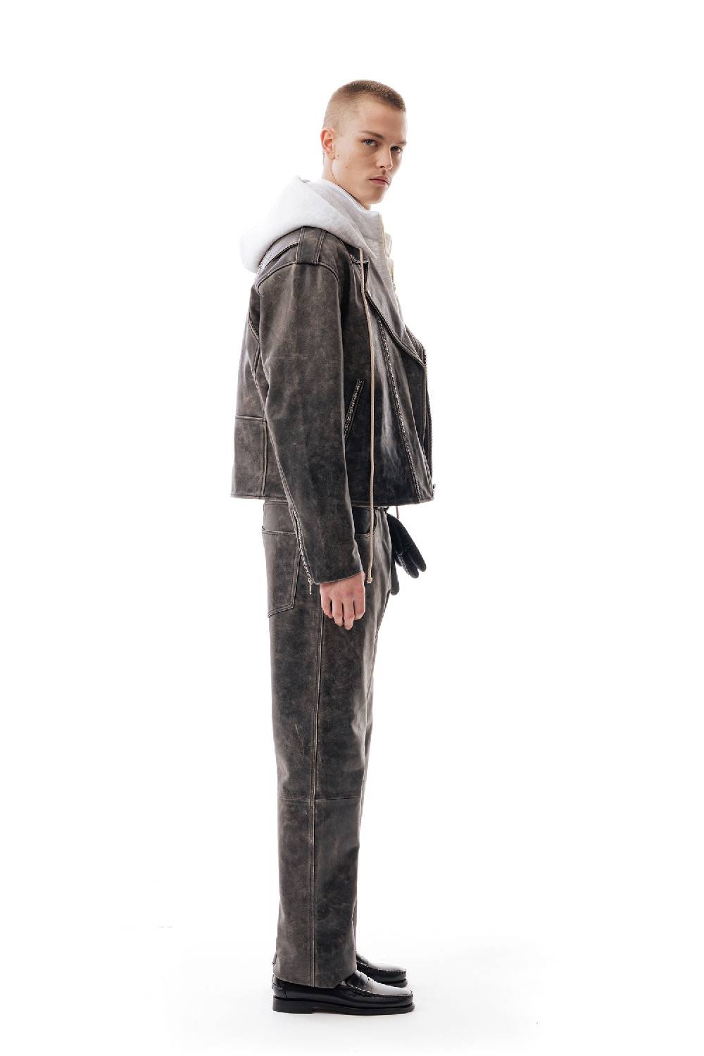 Lc23 Leather Biker Jacket