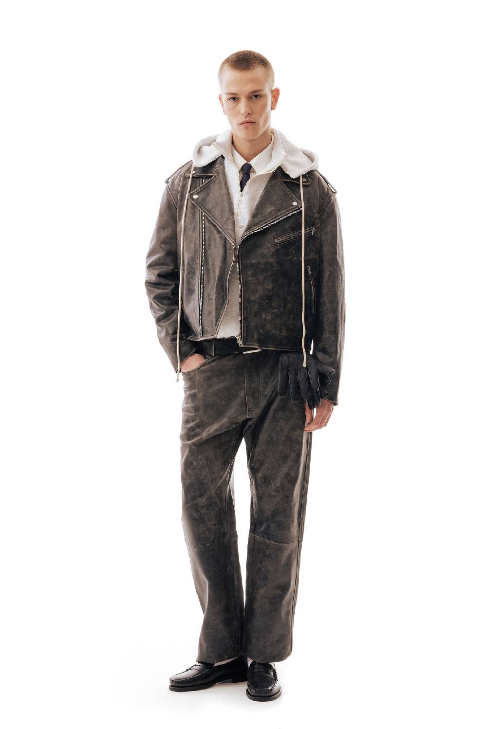 Lc23 Leather Biker Jacket