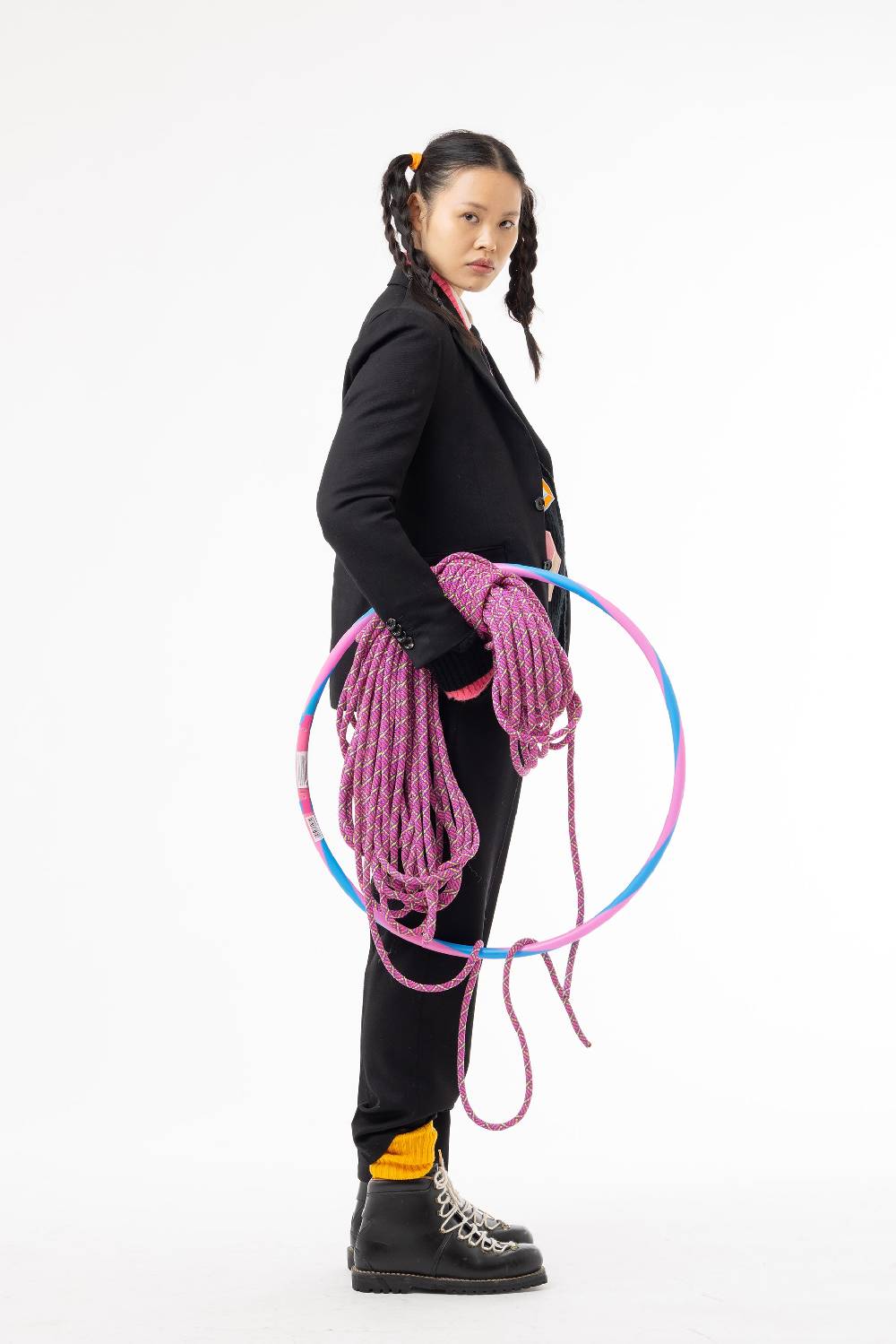 Lc23 Marzotto Wool Black Blazer