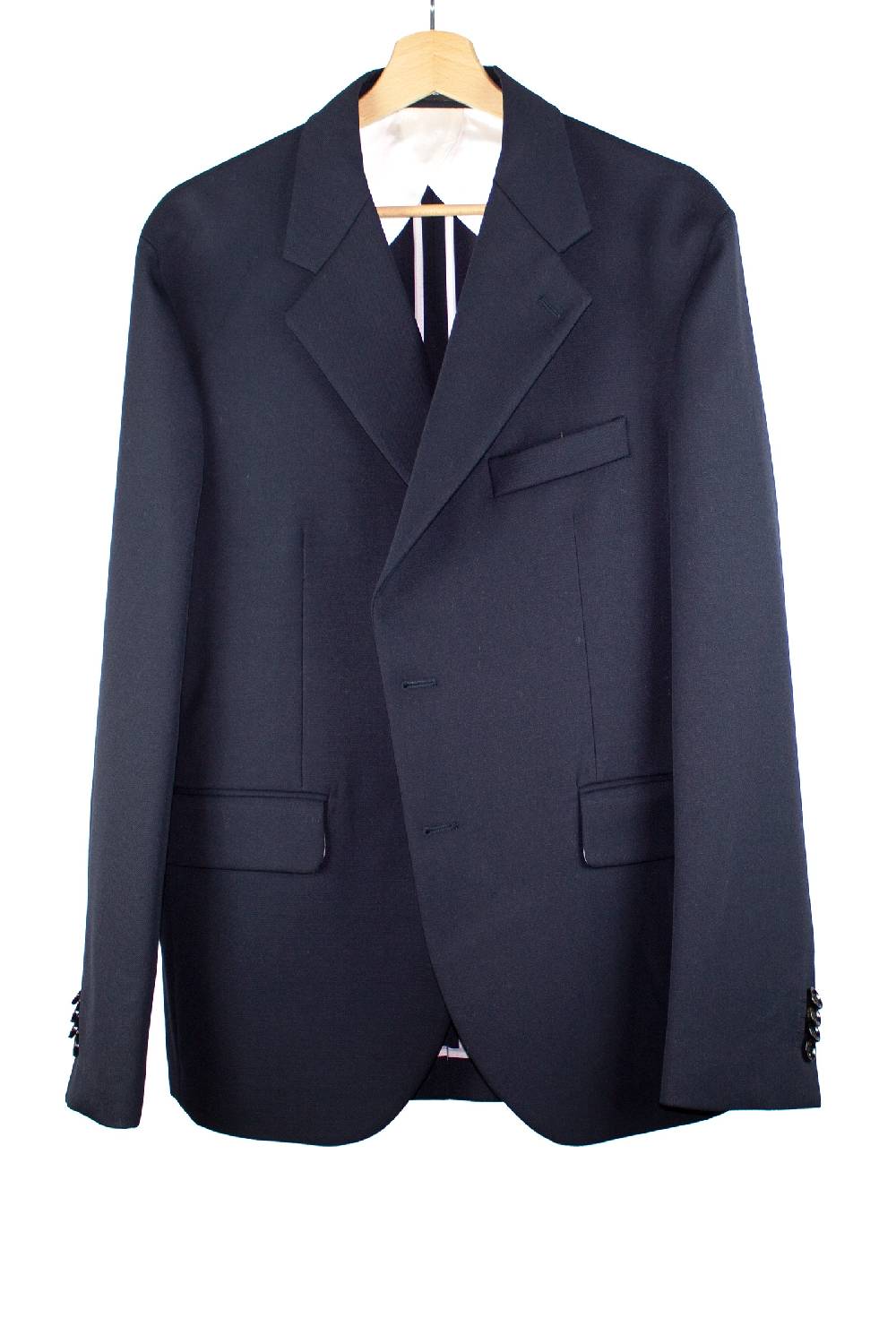 Lc23 Marzotto Wool Navy Blazer