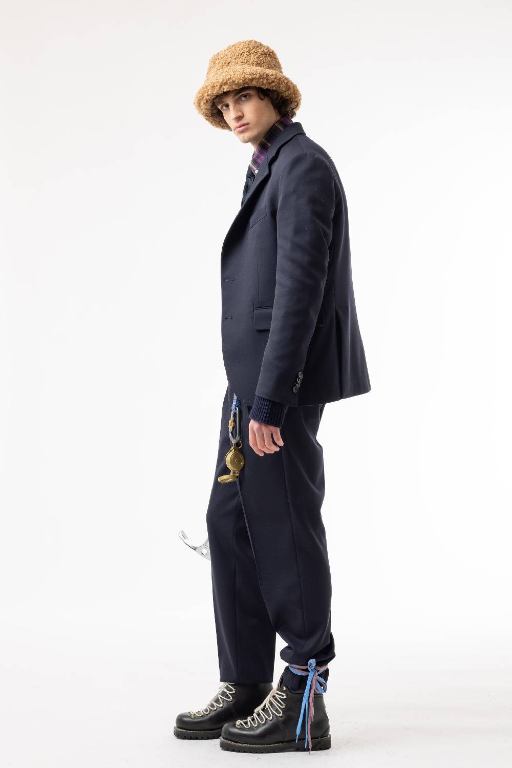 Lc23 Marzotto Wool Navy Trousers