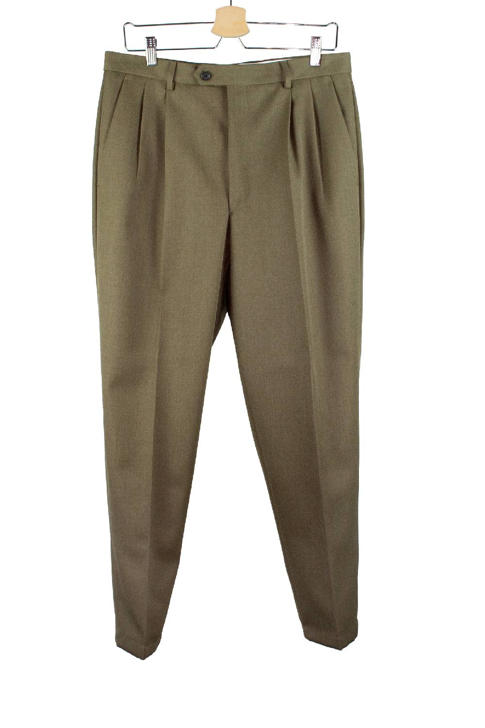 Lc23 Marzotto Wool Olive Trousers