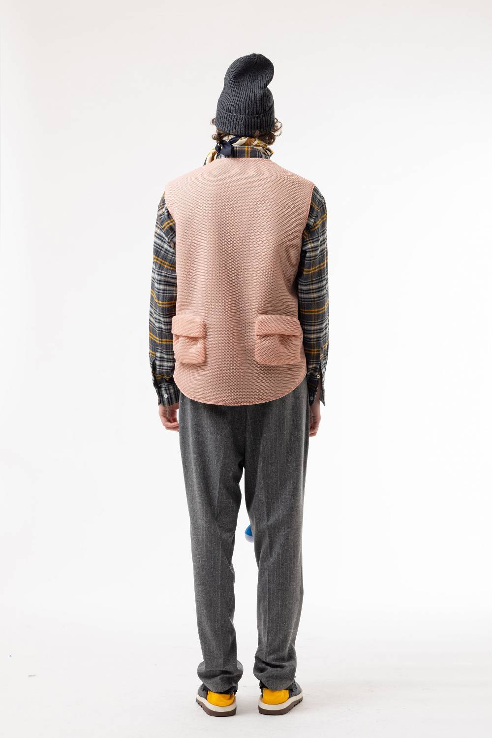 Lc23 Mesh Multipocket Vest Pink