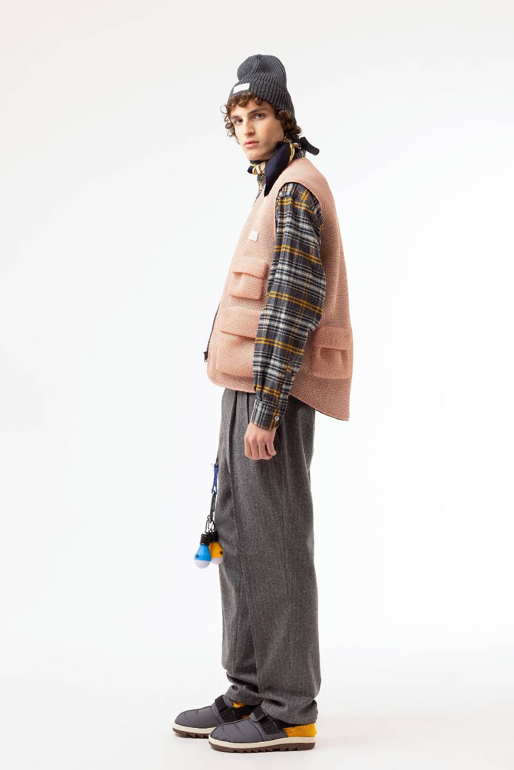 Lc23 Mesh Multipocket Vest Pink