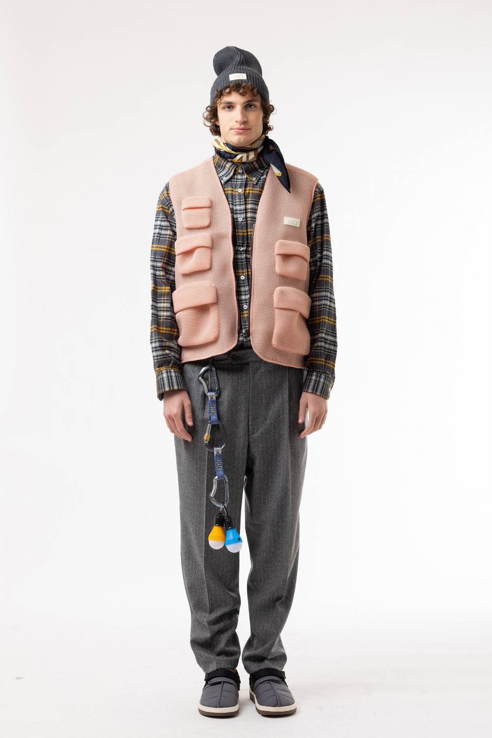 Lc23 Mesh Multipocket Vest Pink