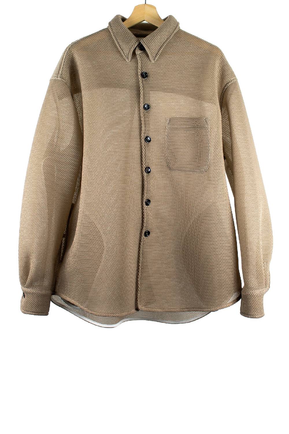 Lc23 Mesh Overshirt Camel