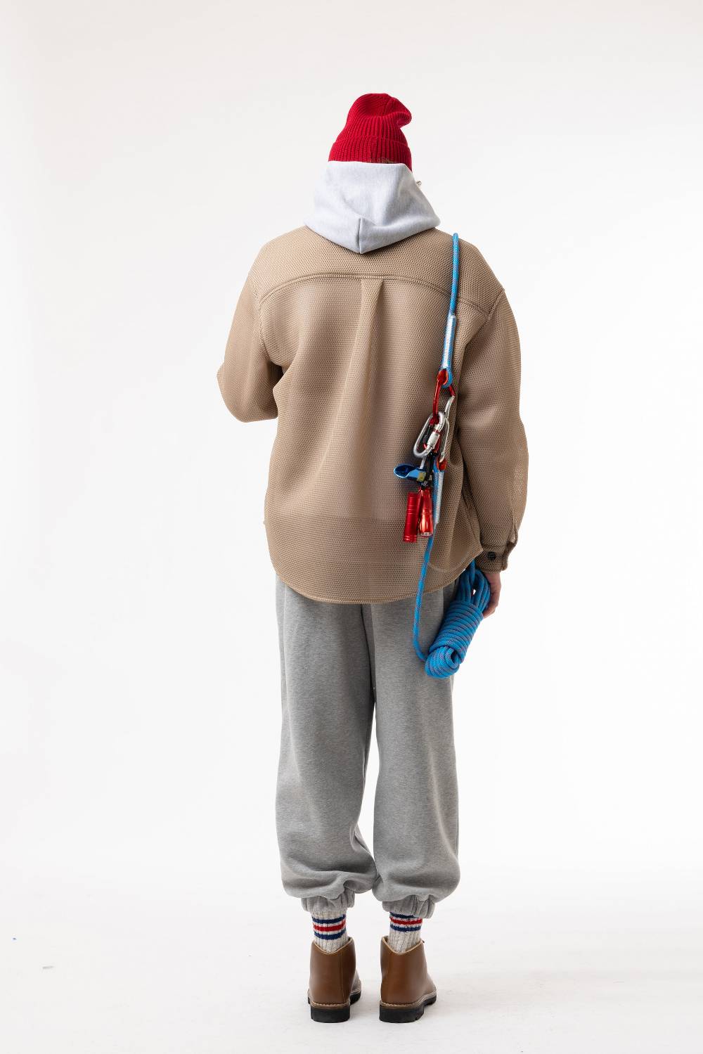 Lc23 Mesh Overshirt Camel