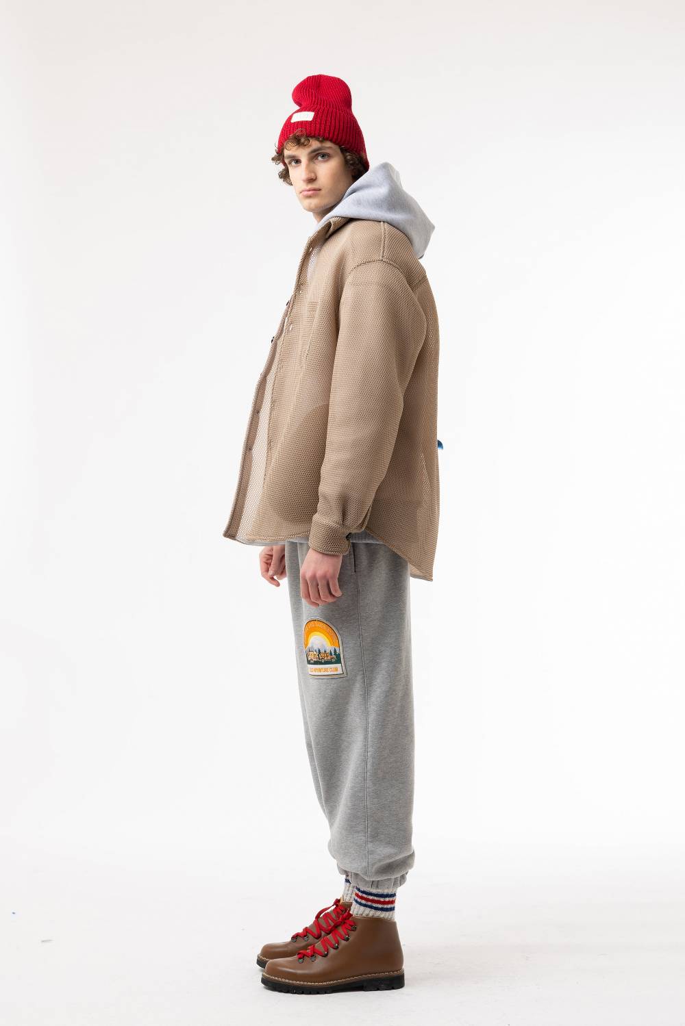 Lc23 Mesh Overshirt Camel