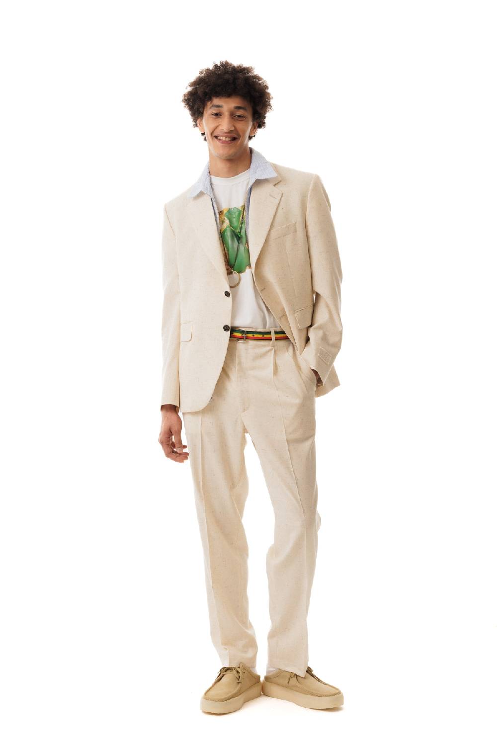 Lc23 Misto Lino Cream Blazer