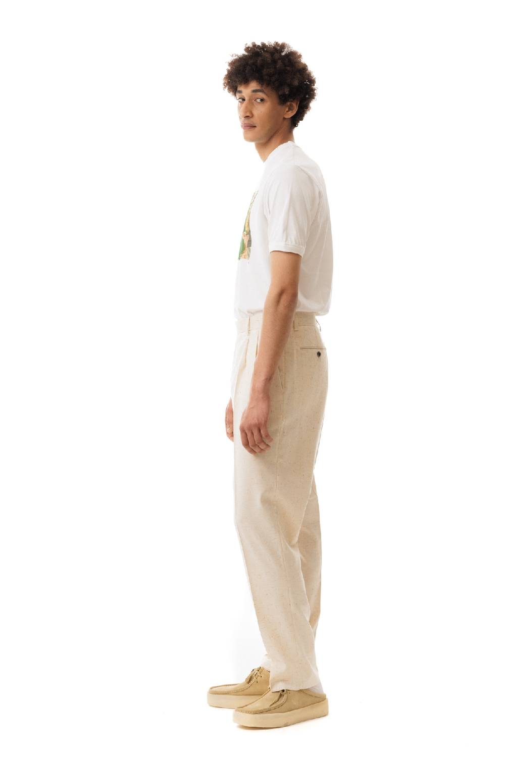 Lc23 Misto Lino Cream Trousers