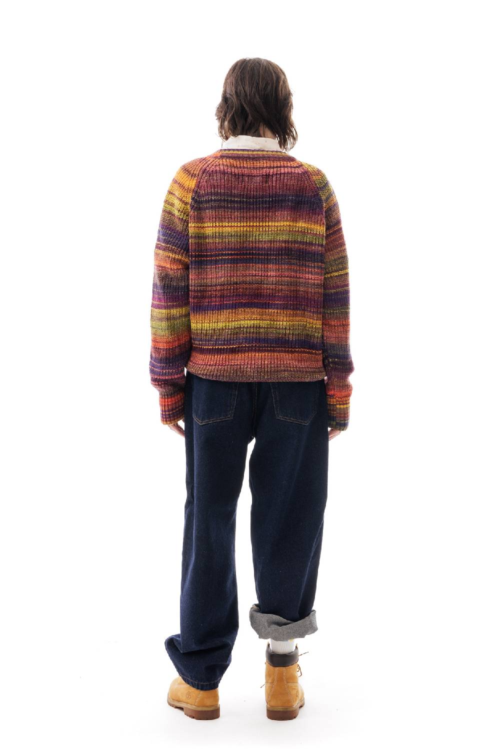 Lc23 Multicolor Cardigan Purple/Yellow