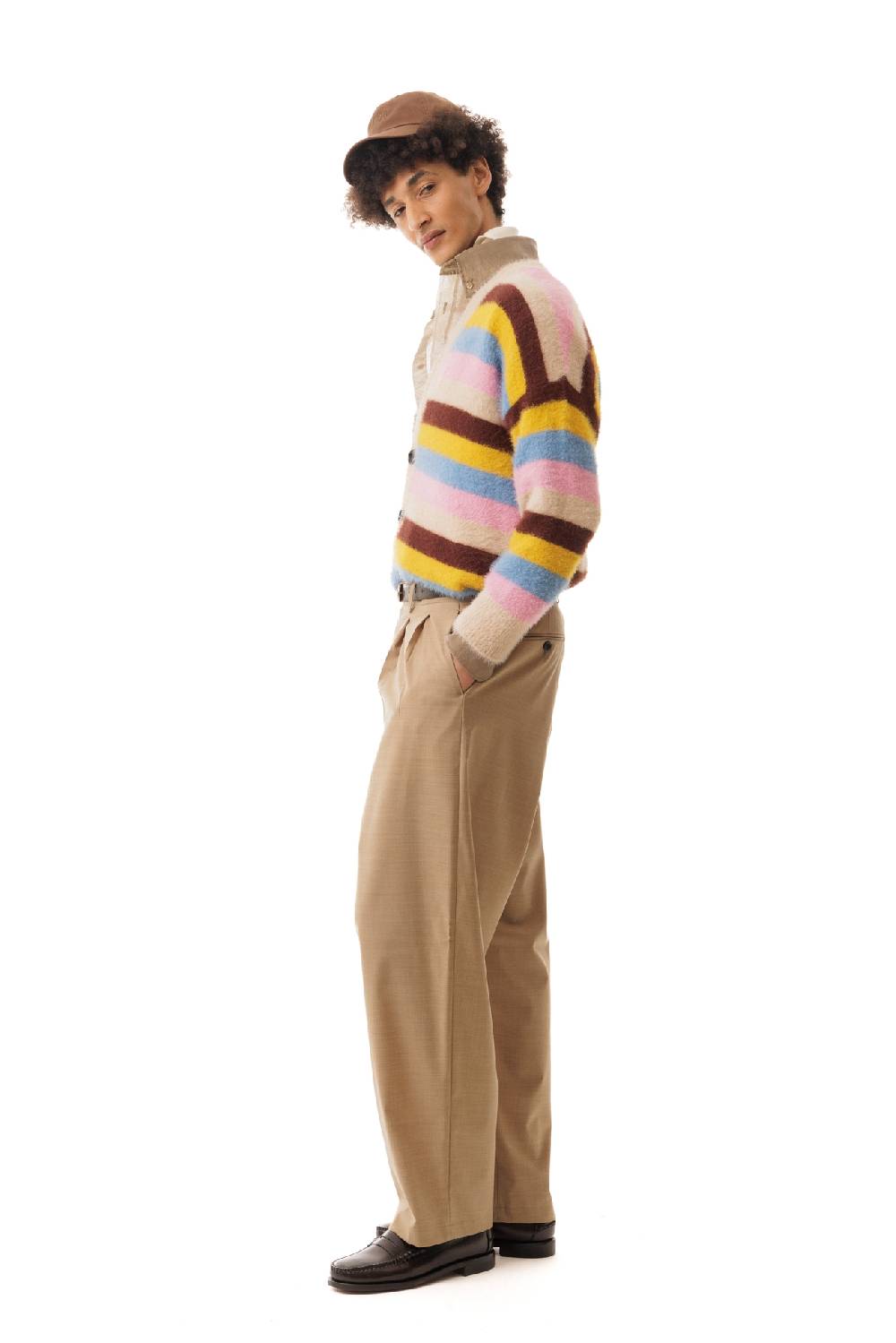 Lc23 Multicolor Stripes Cardigan