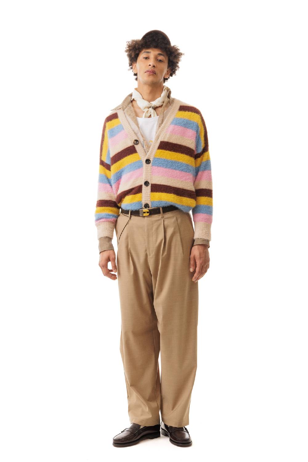 Lc23 Multicolor Stripes Cardigan