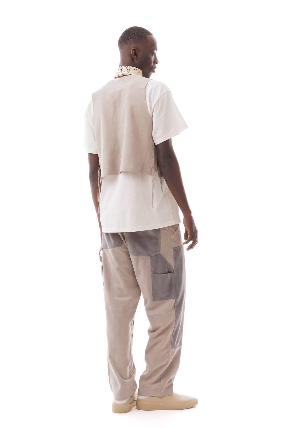 Lc23 Multipatch Suede Vest Grey