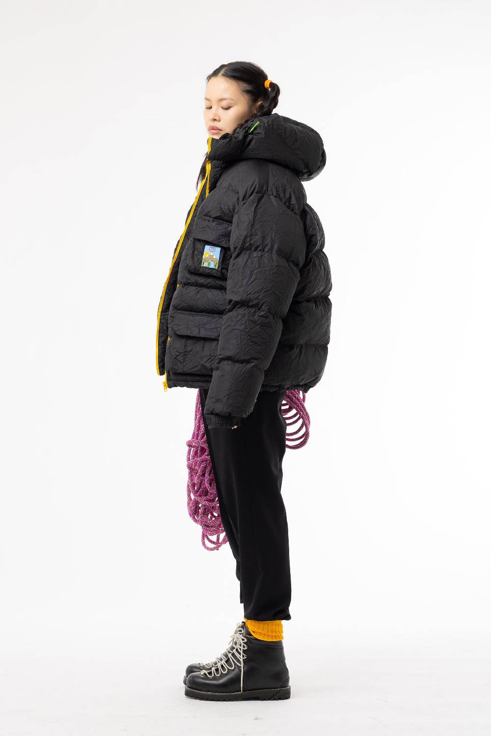 Lc23 Multipocket Down Jacket Black