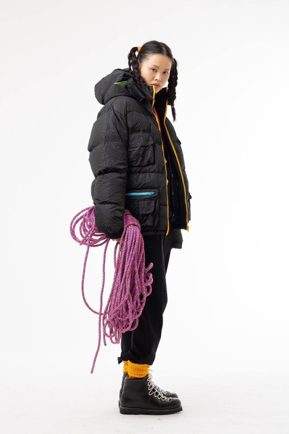 Lc23 Multipocket Down Jacket Black