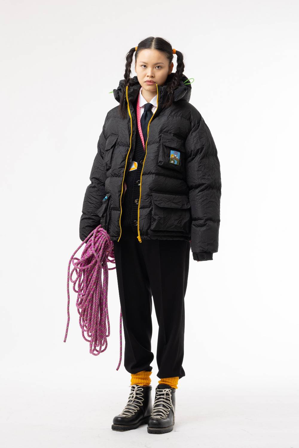 Lc23 Multipocket Down Jacket Black