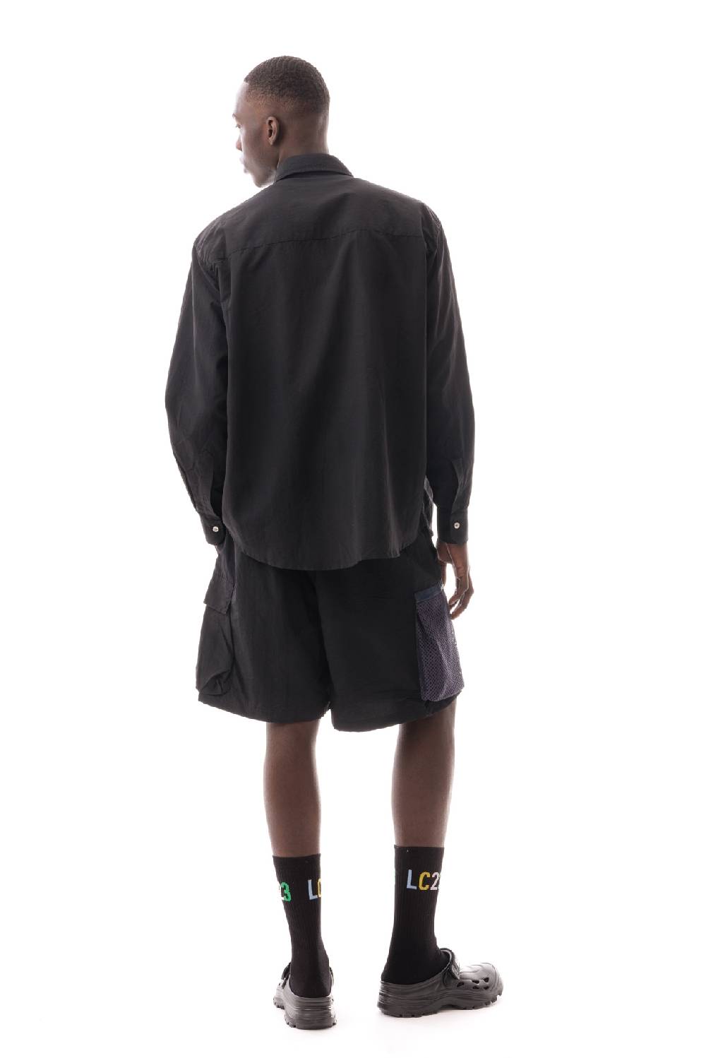 Lc23 Multipocket Nylon Shirt Black
