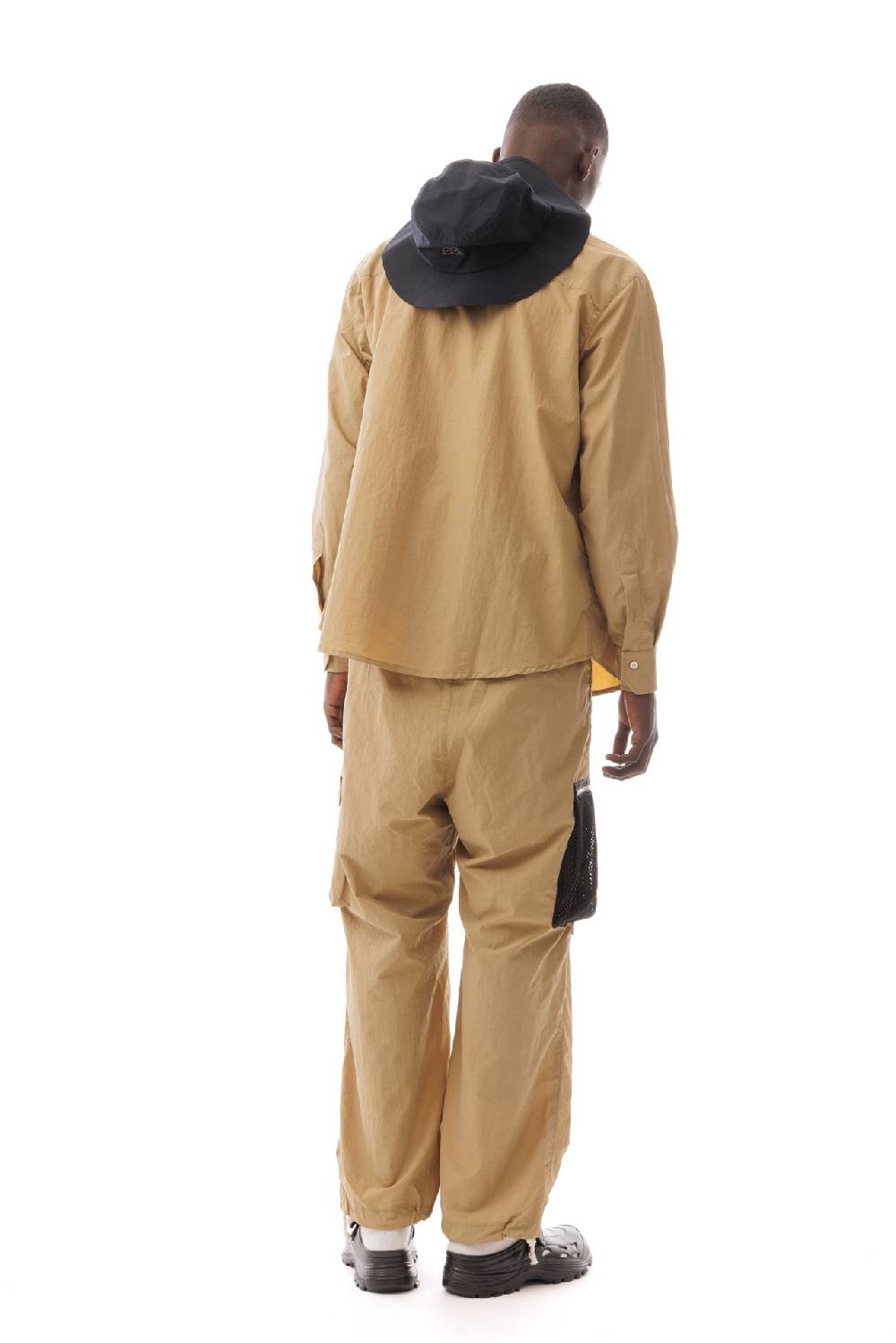 Lc23 Multipocket Nylon Shirt Camel