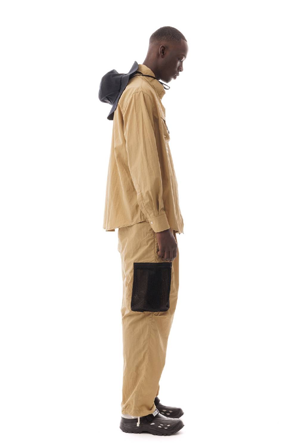 Lc23 Multipocket Nylon Shirt Camel