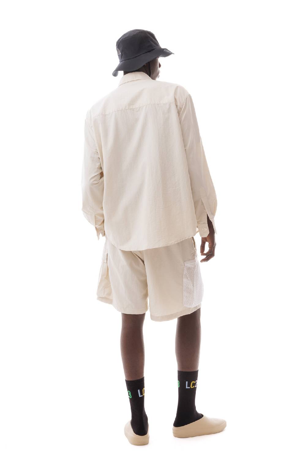 Lc23 Multipocket Nylon Shirt White