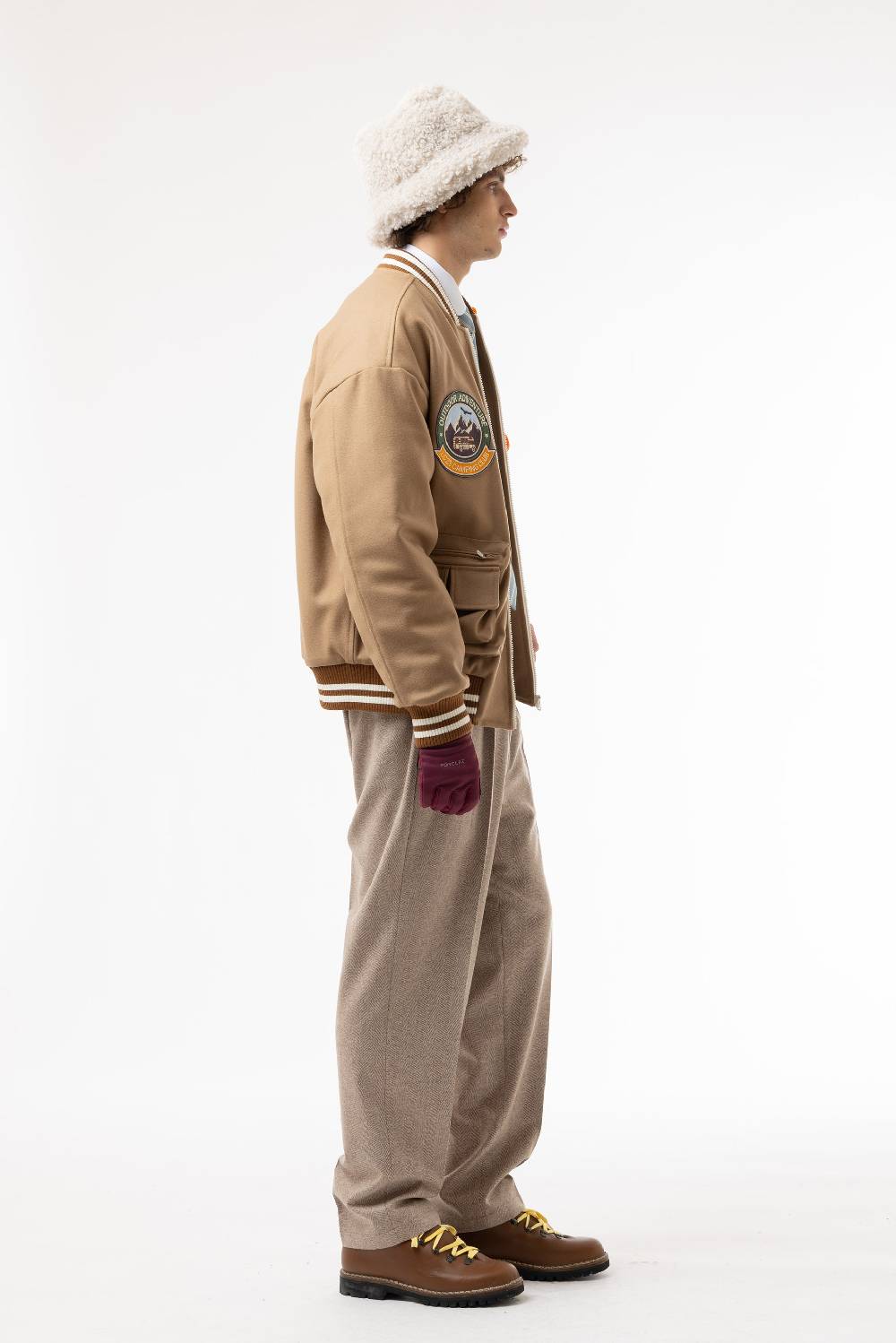 Lc23 Multipocket Varsity Jacket Camel