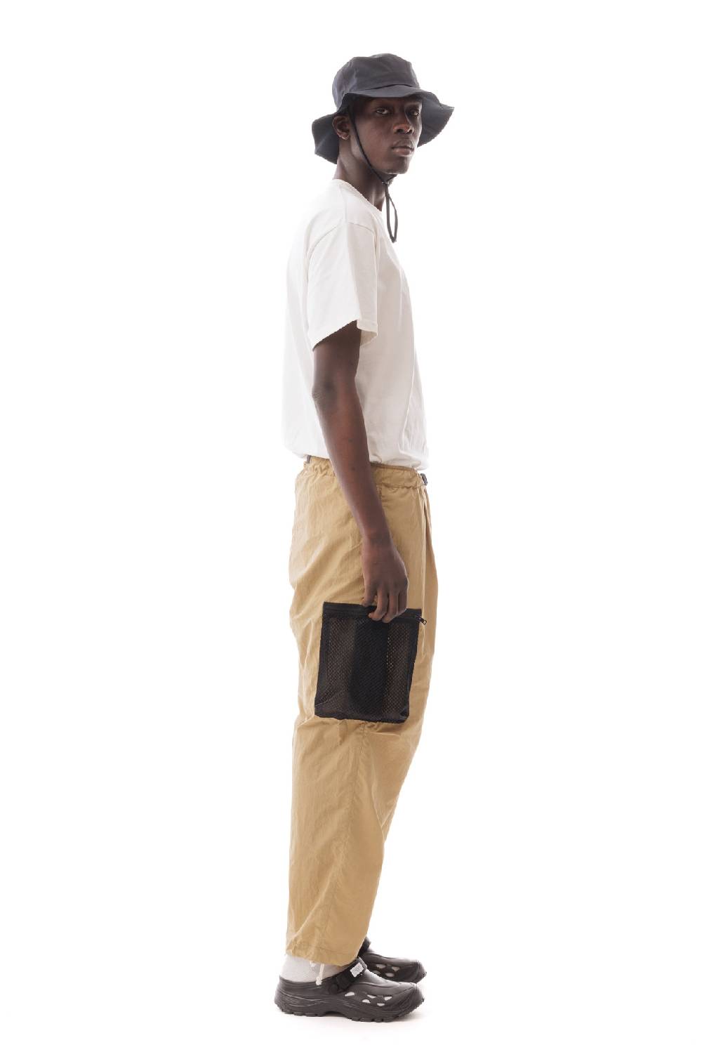 Lc23 Nylon Cargo Pants Camel