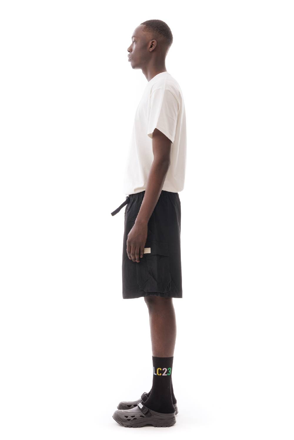 Lc23 Nylon Cargo Shorts Black