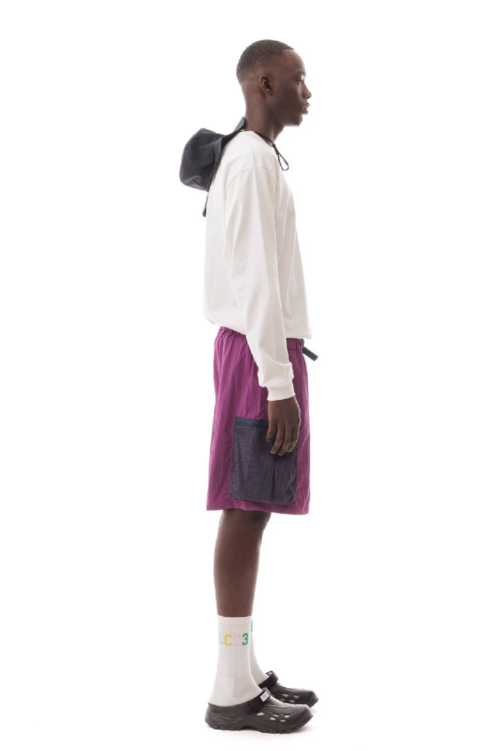 Lc23 Nylon Cargo Shorts Violet
